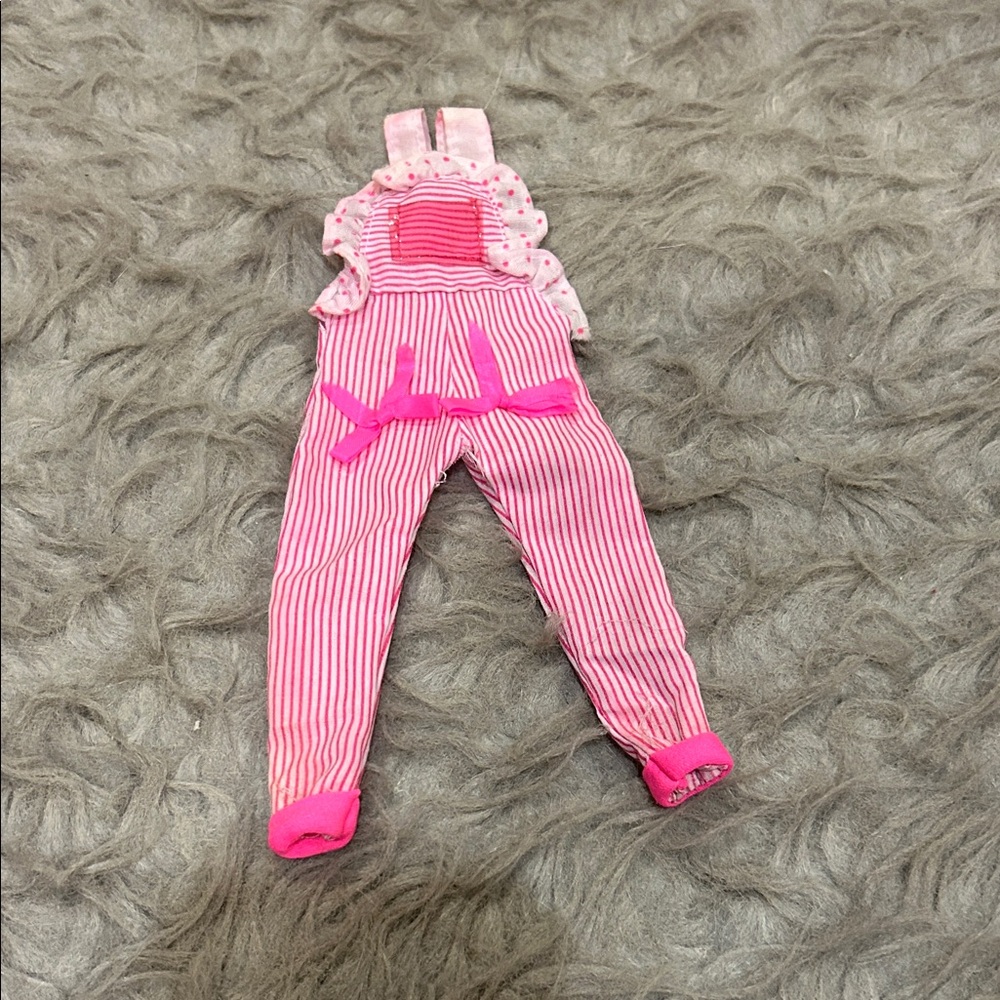 Barbie vintage 1990s‎ Striped Bow Overalls